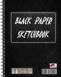 Black paper Sketchbook A4, 130 gms.