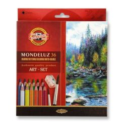 Акварелни моливи 36 цвята KOH-I-NOOR “Монделуз” 3711