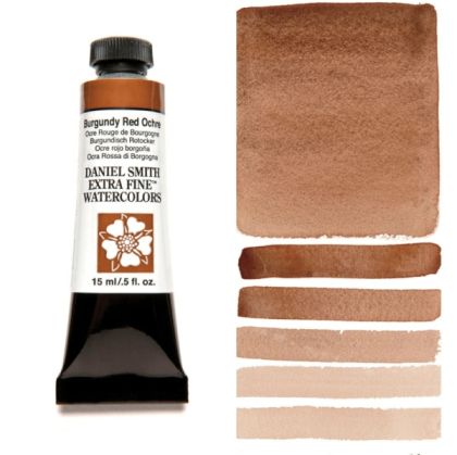 DANIEL SMITH Extra Fine™ Burgundy Red Ochre Watercolor 15 ml. - World`s finest artists` paints