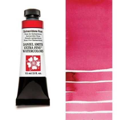 DANIEL SMITH Extra Fine™ Quinacridone Rose Watercolor 15 ml. - World`s finest artists` paints