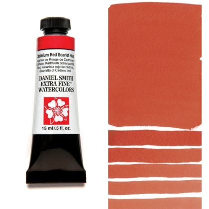 DANIEL SMITH Extra Fine™ Cadmium Red Scarlet Hue Watercolor 15 ml. - World`s finest artists` paints