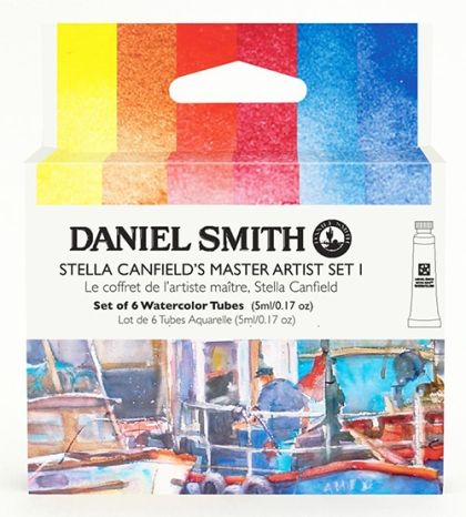 Комплект 6 цвята акварелни бои DANIEL SMITH - Stella Canfield’s Master Artist Set I