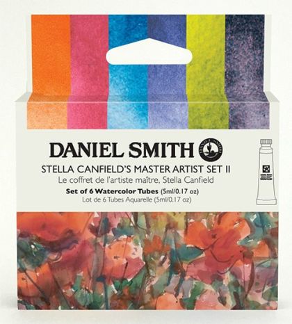 Комплект 6 цвята акварелни бои DANIEL SMITH - Stella Canfield’s Master Artist Set II