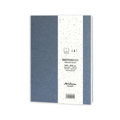 sketchbook 'Natural Touch' 14.5*21cm 128sh blue cover