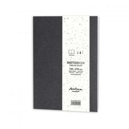 sketchbook 'Natural Touch' 14.5*21cm 128sh black cover