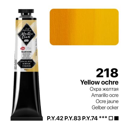 MASTER CLASS PRO ACRYLIC 46ml. - No.218 Yellow Ochre