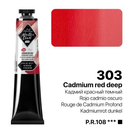 MASTER CLASS PRO ACRYLIC 46ml. - No.303 Cadmium red deep