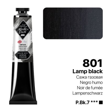 MASTER CLASS PRO ACRYLIC 46ml. - No.801 Lamp Black