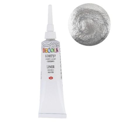SILVER universal acrylic liner "Decola", 18 ml tube