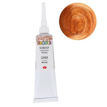 Bronze universal acrylic liner "Decola", 18 ml tube