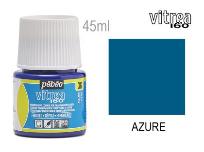 Glass paint - 36 FROSTED azure, PEBEO Vitrea 160