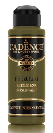 Акрилна боя CADENCE премиум полумат 120 мл. - 8014 зелена къна