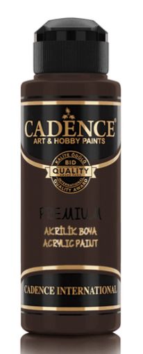 Акрилна боя CADENCE премиум полумат 120 мл. - 7575 Тъмнокафяво