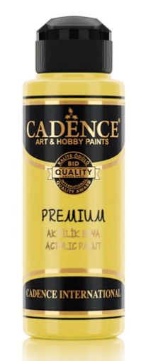 Акрилна боя CADENCE премиум полумат 120 мл. - 0755 Жълта лимон