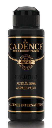Premium Semi Matt Acrylic Paint CADENCE 120 ml - 0002 Black