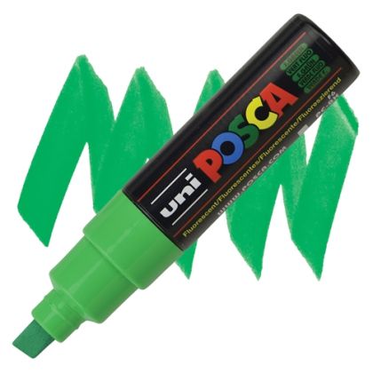 POSCA акрилен маркер PC-8K - Флуоресцент зелен