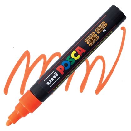 POSCA акрилен маркер PC-5M - Флуоресцентен оранж
