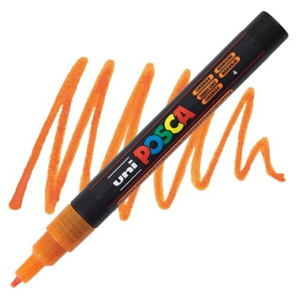 POSCA акрилен маркер PC-3M - Оранж глитер