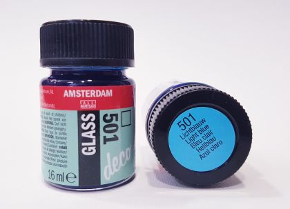 Transparent glass paint 16 ml. - Light blue 501