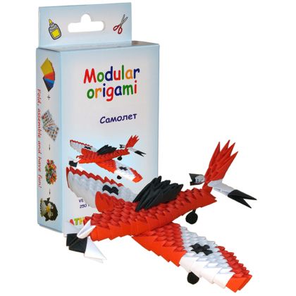 Модулно оригами - Червен самолет