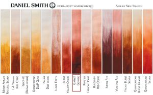 DANIEL SMITH PrimaTek Hematite Burnt Scarlet Genuine Watercolor 15 ml. - World`s finest artists` paints