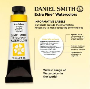 DANIEL SMITH Extra Fine™ Lunar Black Watercolor 15 ml. - World`s finest artists` paints
