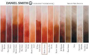 DANIEL SMITH Extra Fine™ Burnt Sienna Watercolor 15 ml. - World`s finest artists` paints