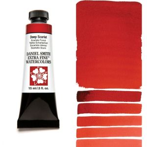 DANIEL SMITH Extra Fine™ Deep Scarlet Watercolor 15 ml. - World`s finest artists` paints