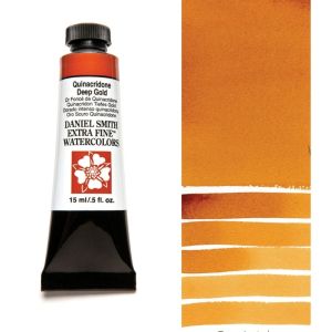 DANIEL SMITH Extra Fine™ Quinacridone Deep Gold Watercolor 15 ml. - World`s finest artists` paints