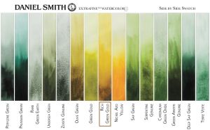 DANIEL SMITH Extra Fine™ Rich Green Gold Watercolor 15 ml. - World`s finest artists` paints