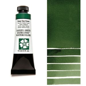 DANIEL SMITH Extra Fine™ Deep Sap Green Watercolor 15 ml. - World`s finest artists` paints