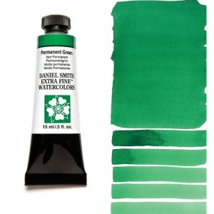 DANIEL SMITH Extra Fine™ Permanent Green Watercolor 15 ml. - World`s finest artists` paints
