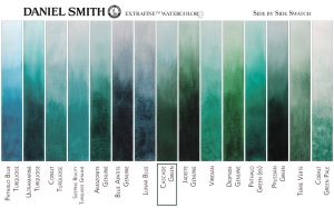 DANIEL SMITH Extra Fine™ Phthalo Green (Blue Shade) Watercolor 15 ml. - World`s finest artists` paints