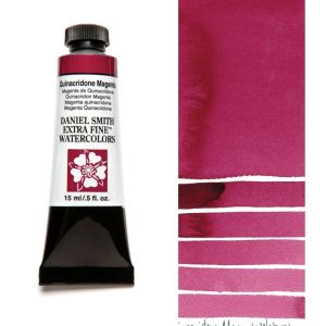 DANIEL SMITH Extra Fine™ Quinacridone Magenta Watercolor 15 ml. - World`s finest artists` paints