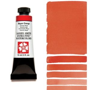DANIEL SMITH Extra Fine™ Mayan Orange Watercolor 15 ml. - World`s finest artists` paints