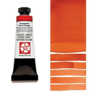 DANIEL SMITH Extra Fine™ Transparent Pyrrol Orange Watercolor 15 ml. - World`s finest artists` paints