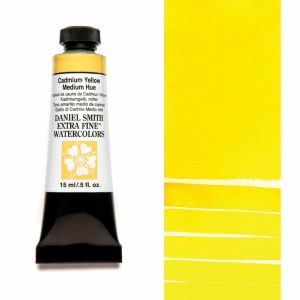 DANIEL SMITH Extra Fine™ Cadmium Yellow Medium Hue Watercolor 15 ml. - World`s finest artists` paints