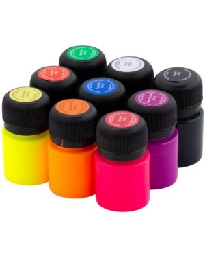 Комплект акрилни бои за текстил DECOLA 9 цвята по 20 мл.