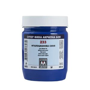 Acrylic paint Maestro Pan 45ml. - Phtalo blue 233