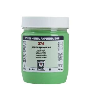 Acrylic paint Maestro Pan 45ml. - Cinnabar green 274