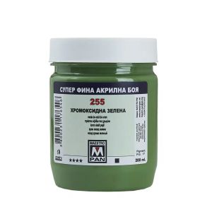 Acrylic paint Maestro Pan 45ml. - Chrome oxide green 255