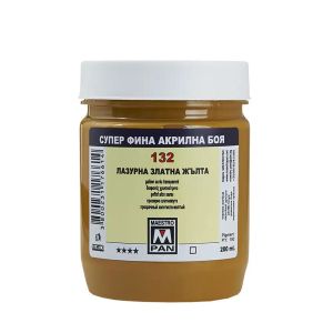 Acrylic paint Maestro Pan 45ml. - Transparent golden yellow 132