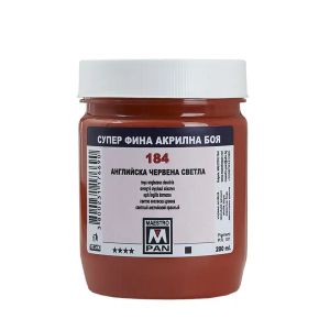 Acrylic paint Maestro Pan 45ml. - English red light 184