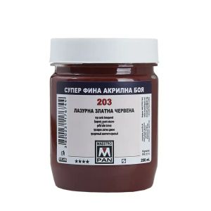 Acrylic paint Maestro Pan 45ml. - Gold transparent red 203