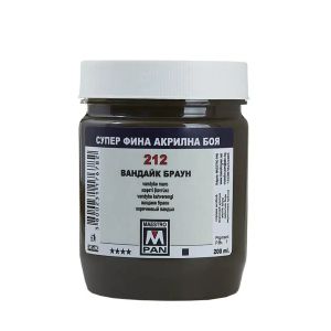 Acrylic paint Maestro Pan 45ml. - Van Dyke brown 212