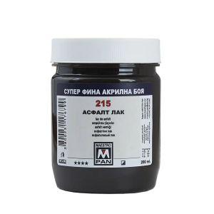 Acrylic paint Maestro Pan 45ml. - Asphalt lac 215