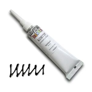 Black universal acrylic liner "Decola", 18 ml tube