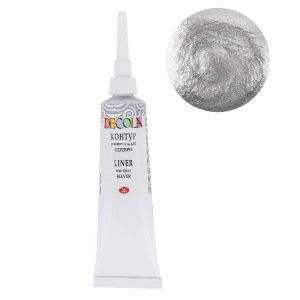 SILVER universal acrylic liner "Decola", 18 ml tube