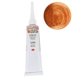 Bronze universal acrylic liner "Decola", 18 ml tube