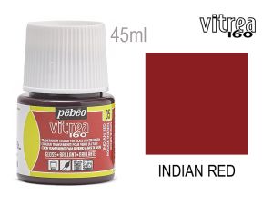 Боя за стъкло - 05 Индийско червено, PEBEO Vitrea 160